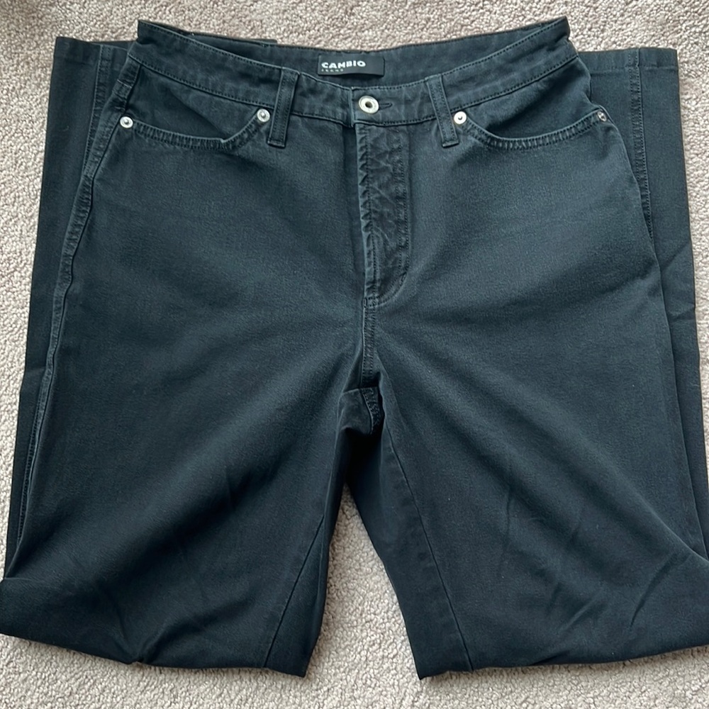 Black Cambio jeans, size 10, Jade style.